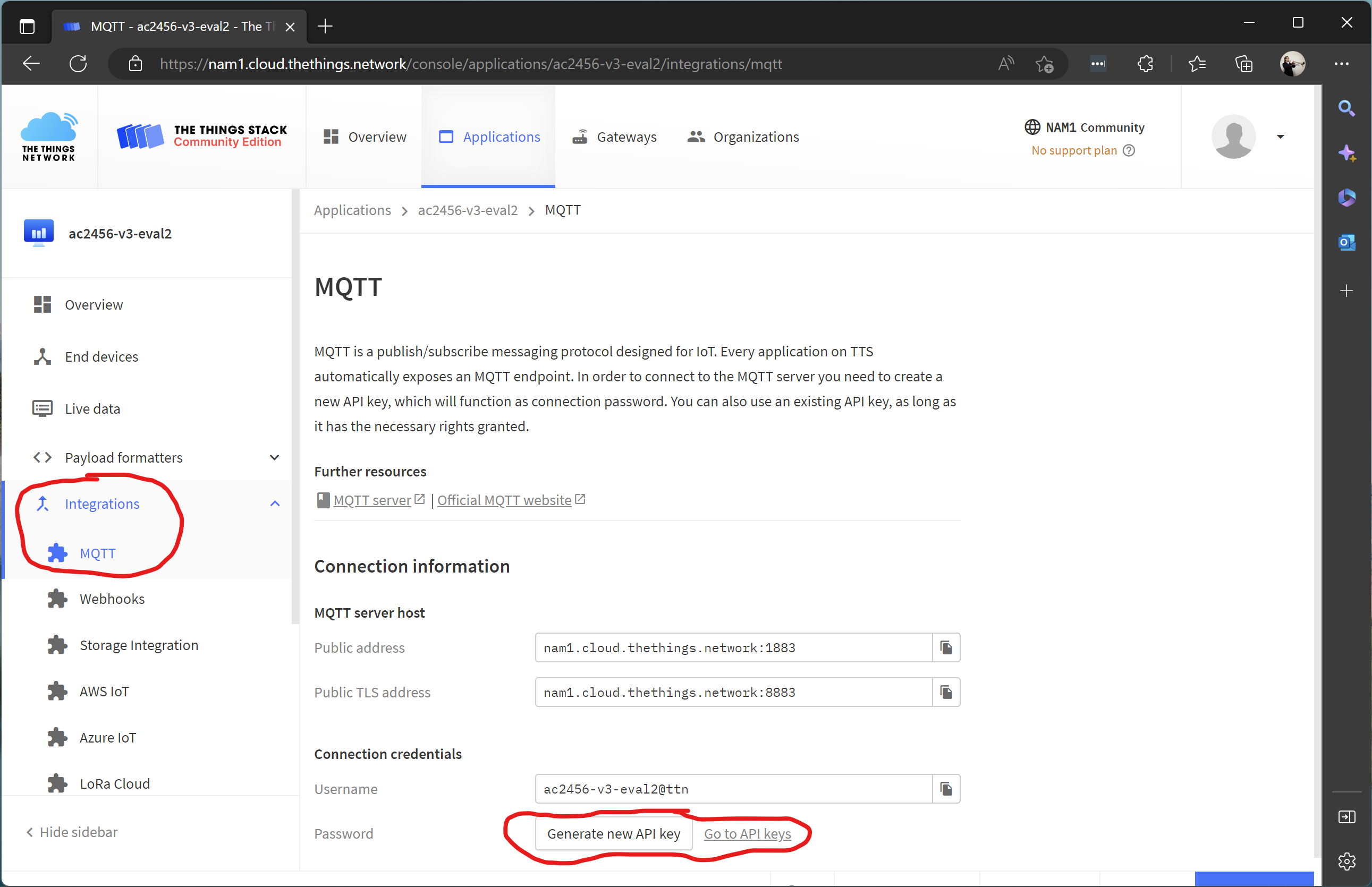 API Key Generation Image
