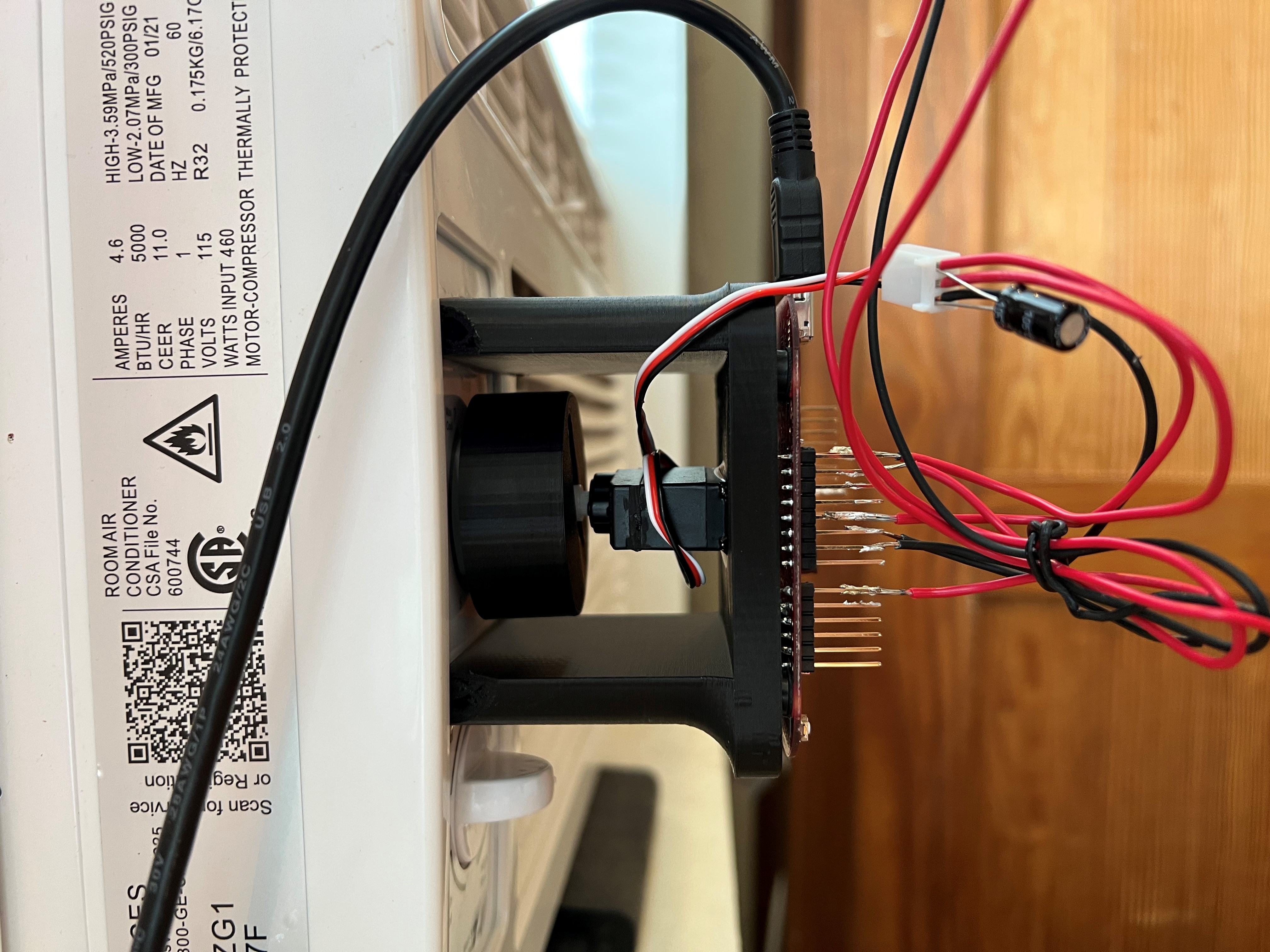 Profile view of the system
