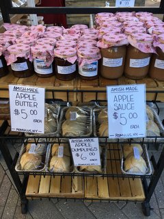 Apple sauce and butter station