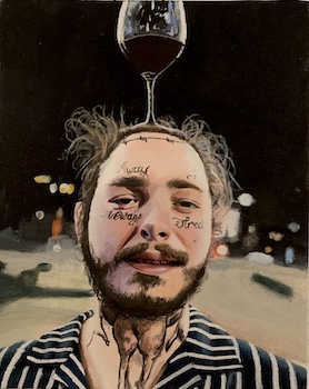 Painting of Post Malone