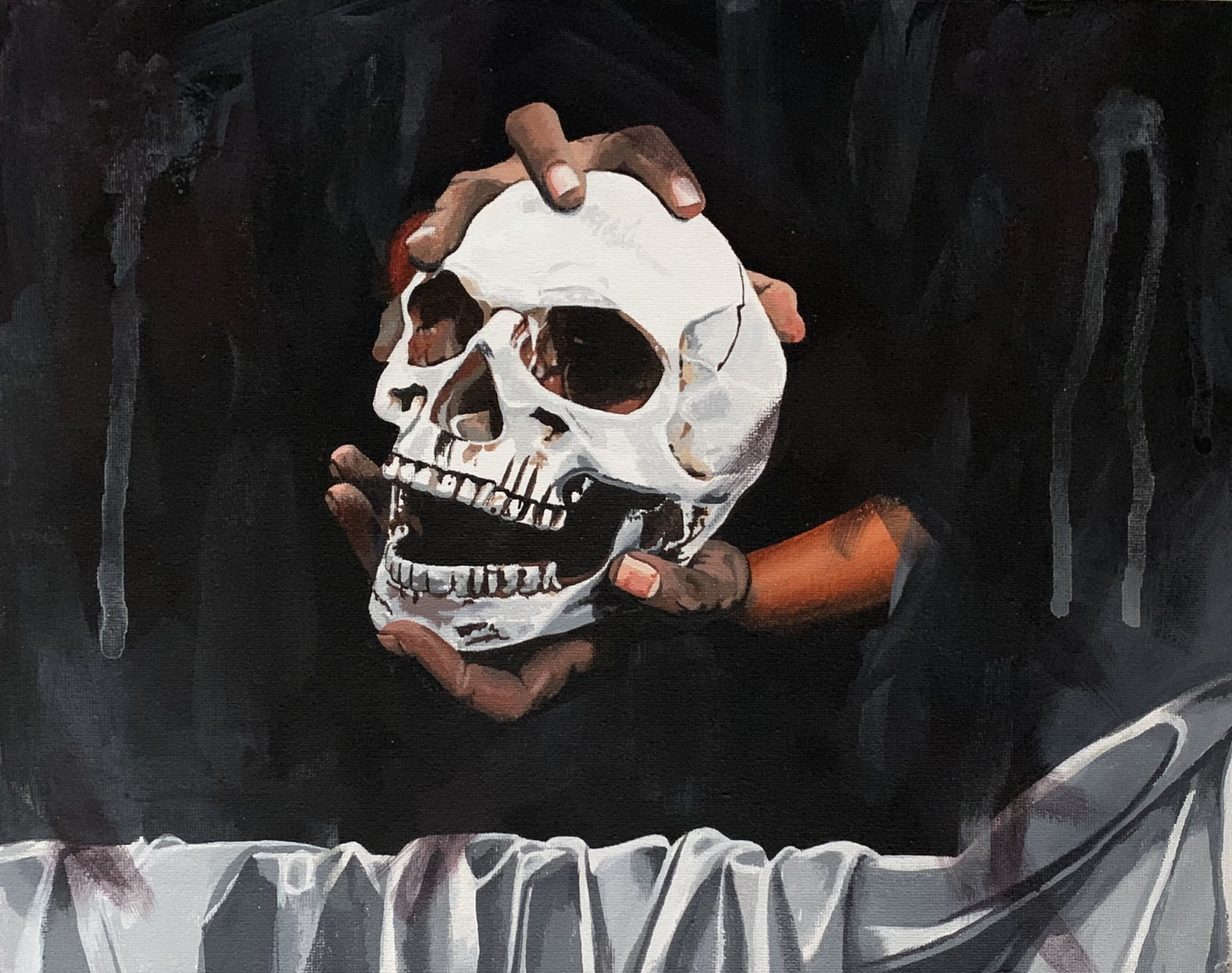 Painting of skull