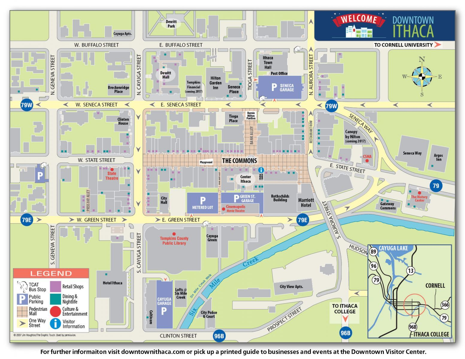 A map the Ithaca area