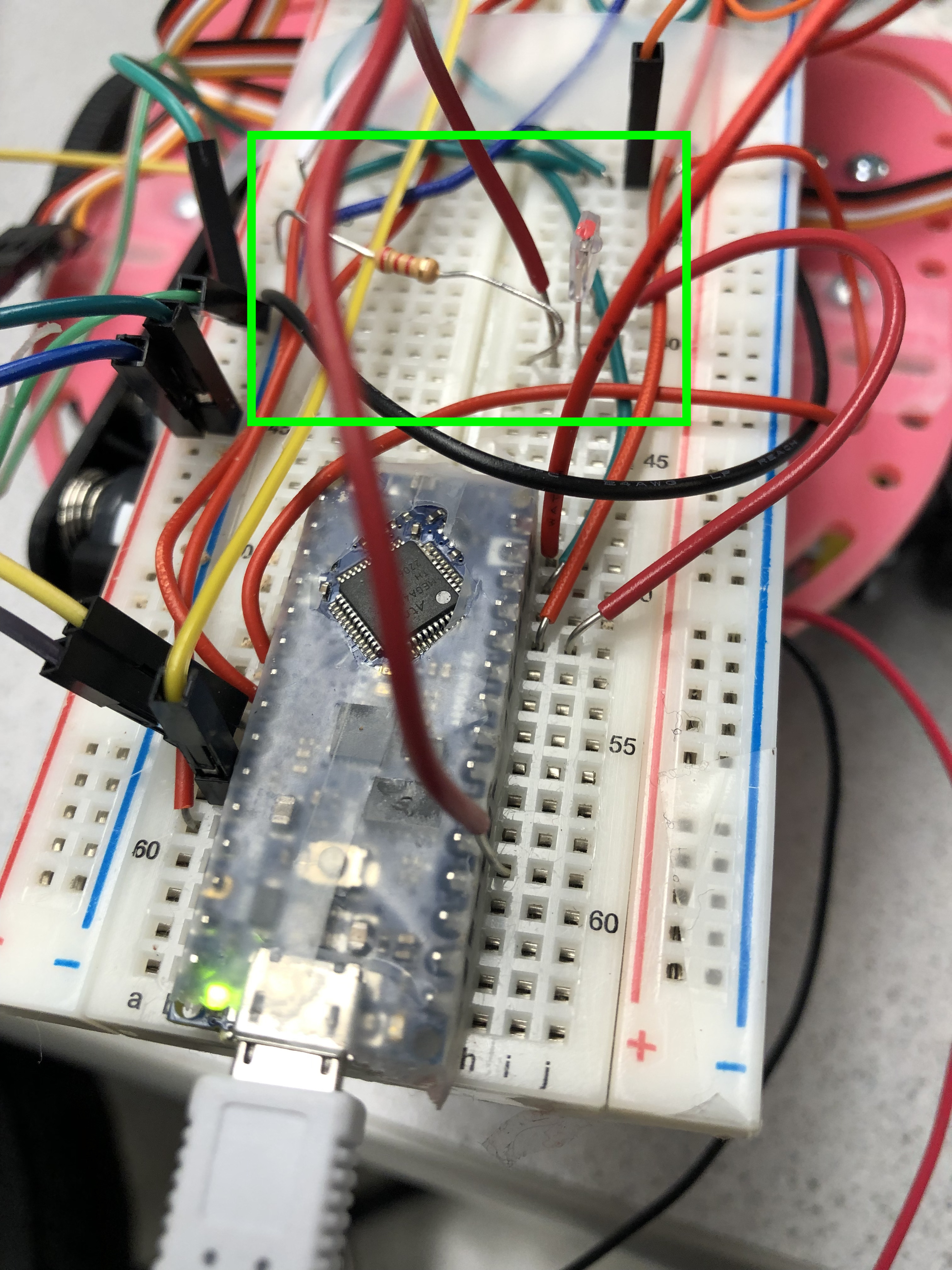 Phototransistor circuit on BotMobile
