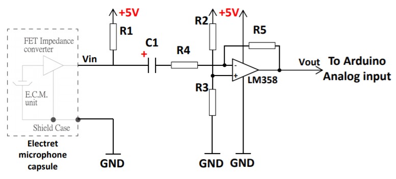 amplification circuit schematic