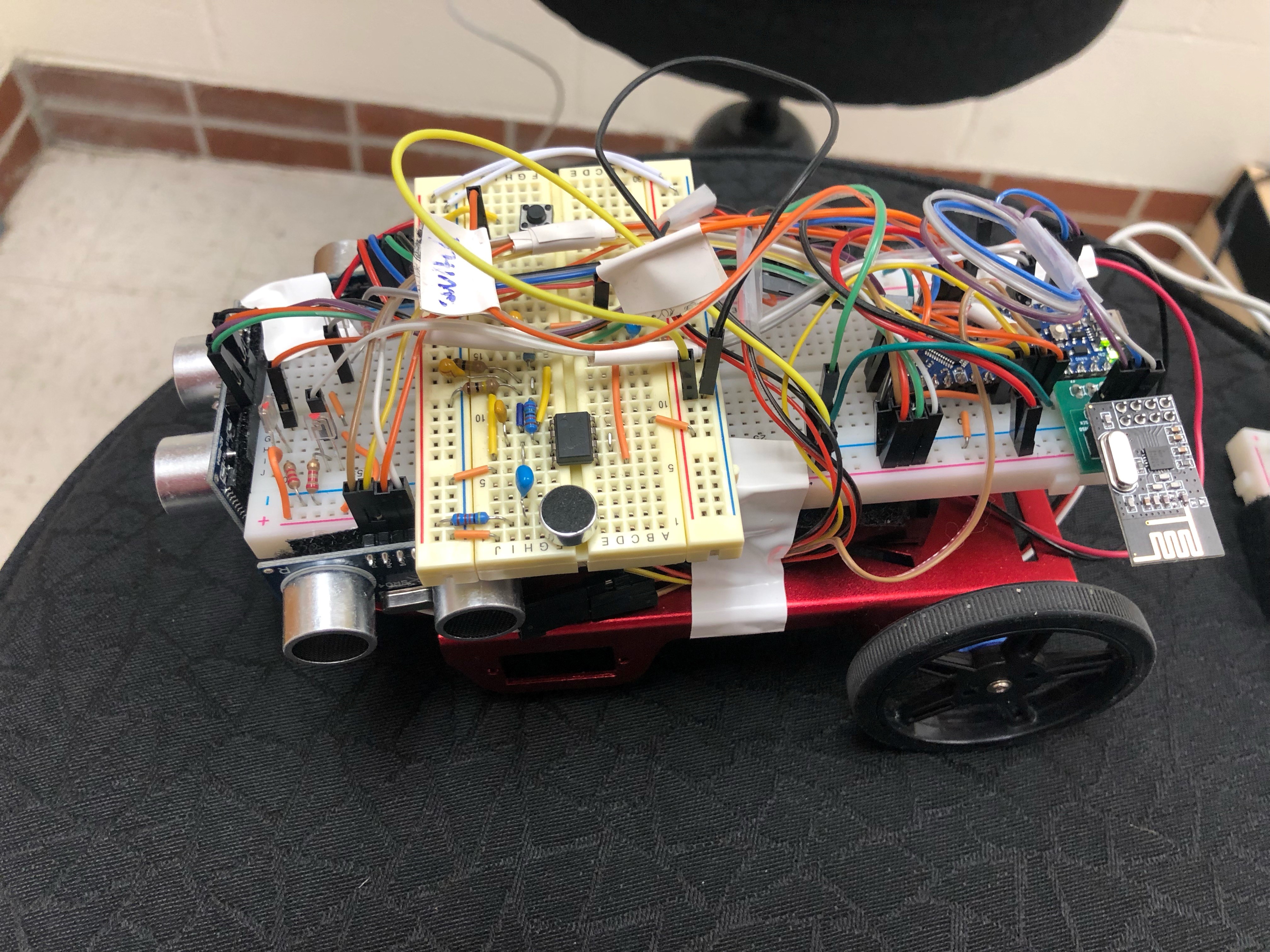 Final robot from topside view