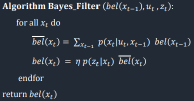 Bayes Filter Overview