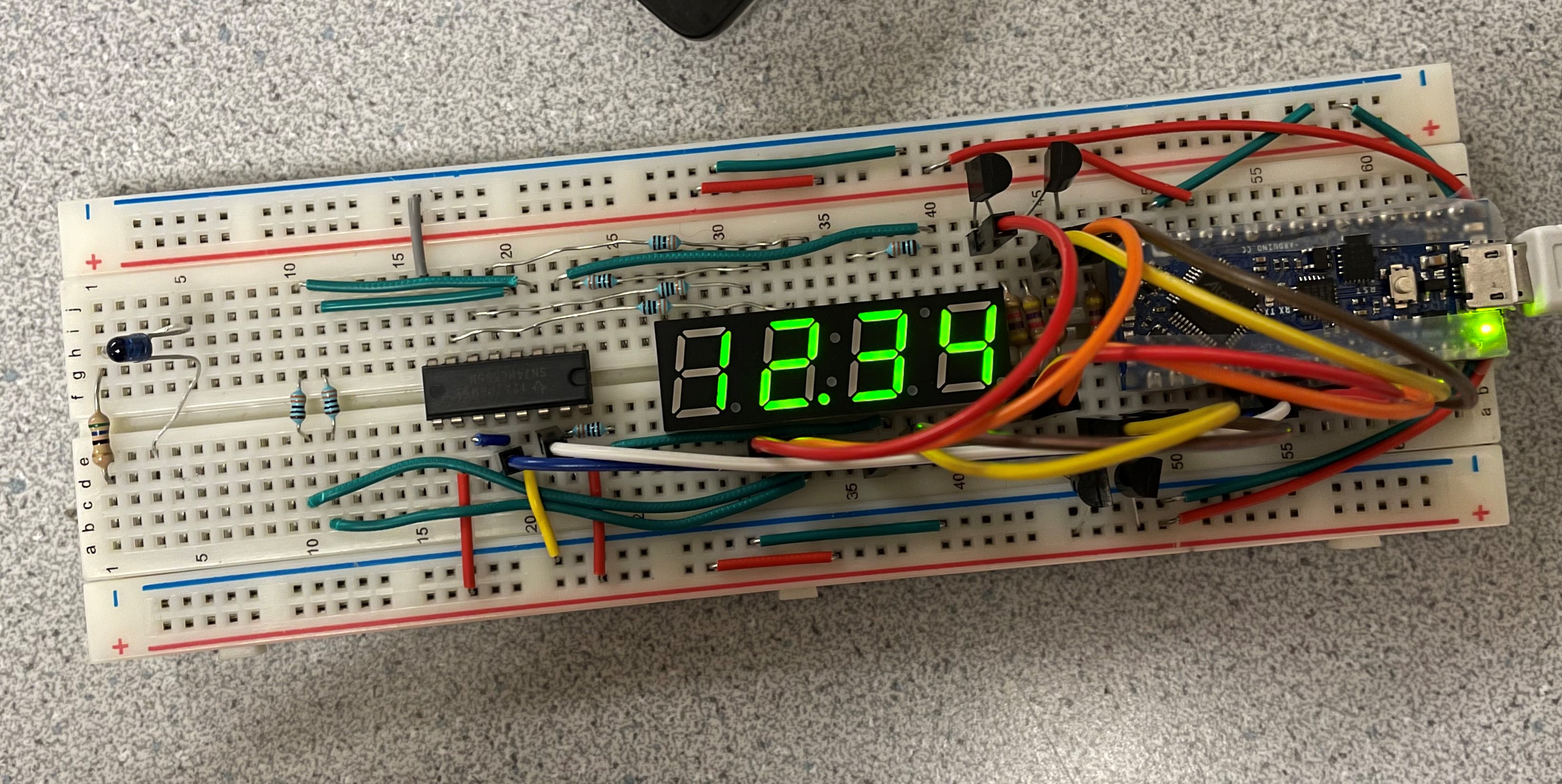 7-segment with 12345, rounded