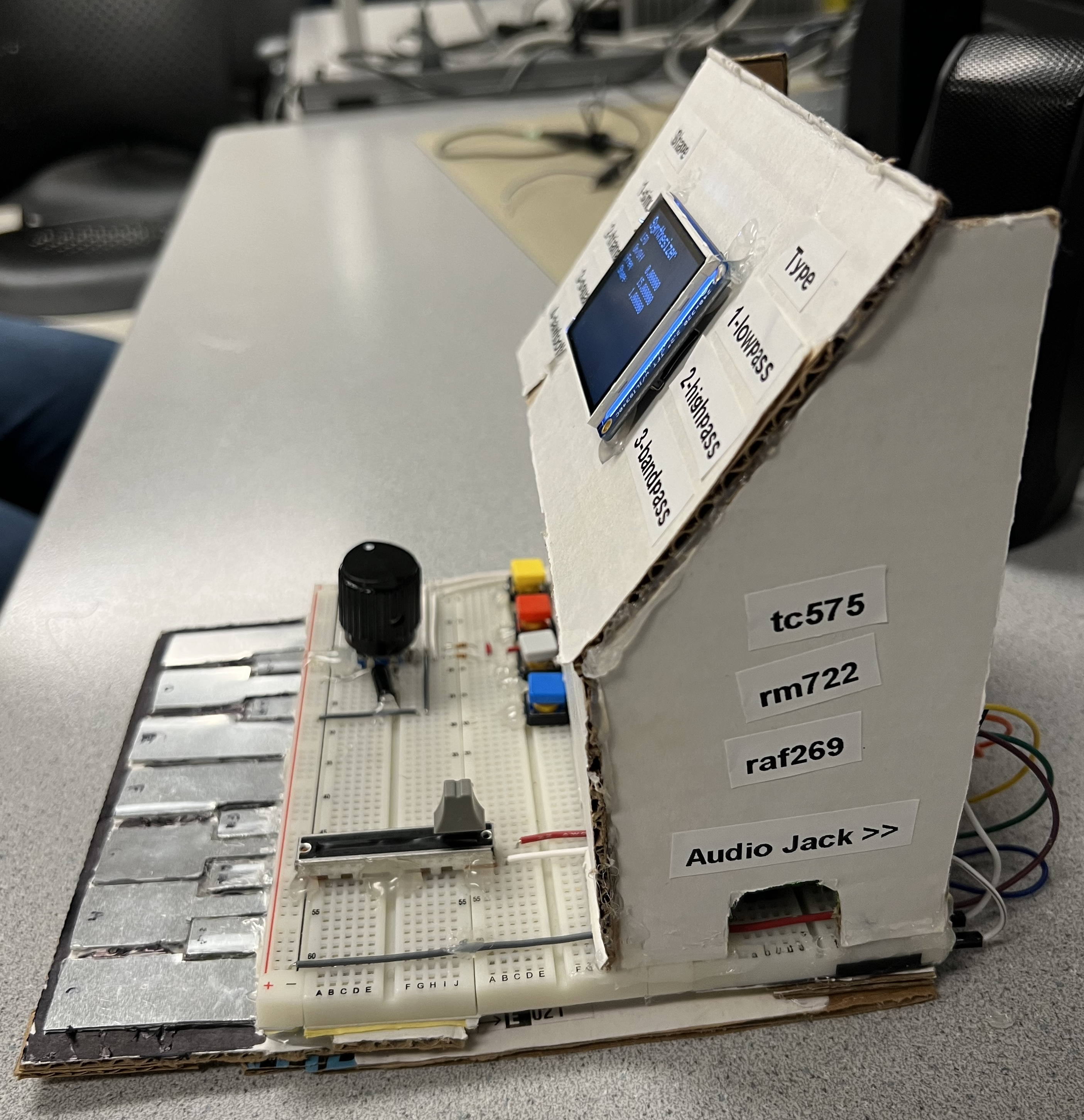 Side view of project